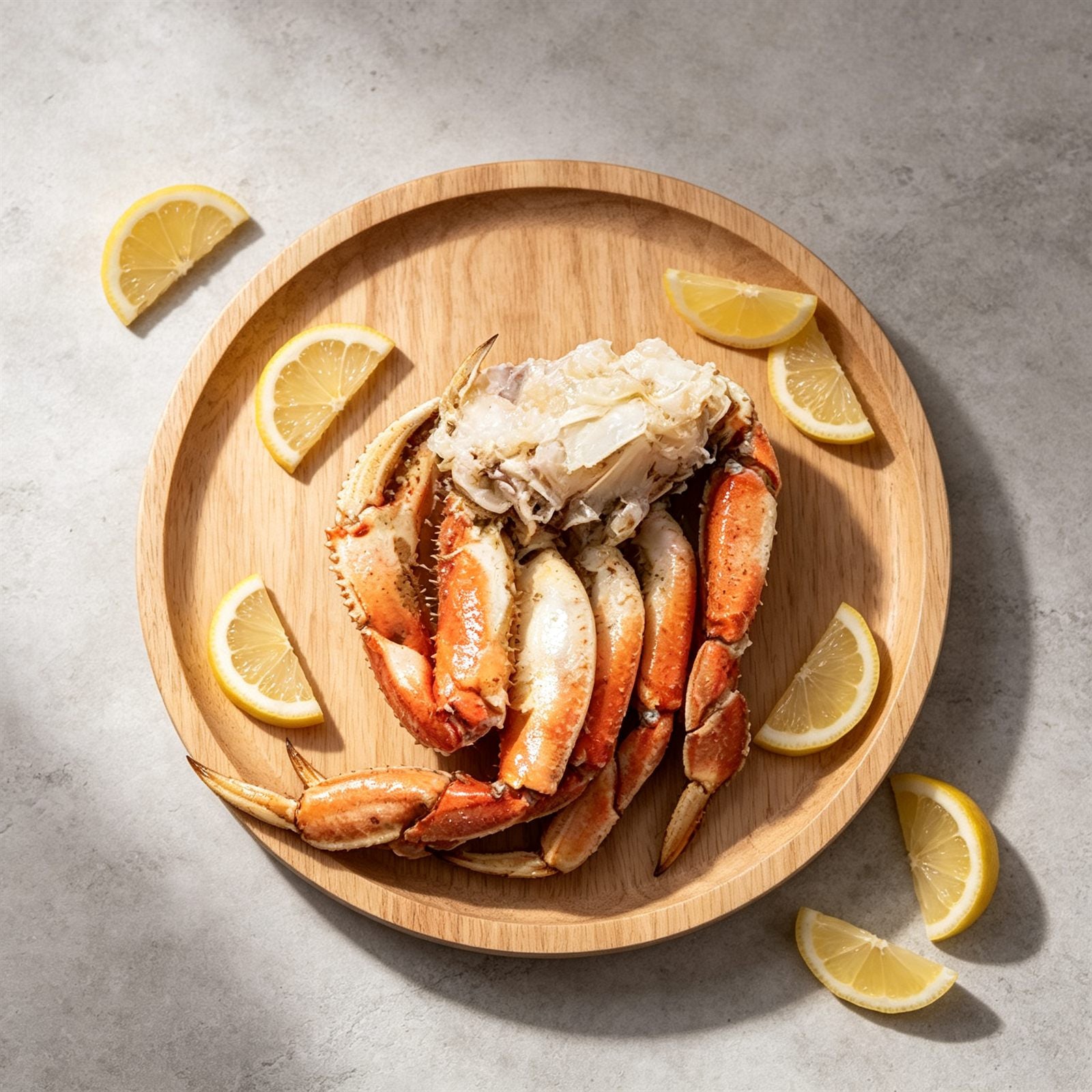 Cooked Frozen Dungeness Crab Pieces, Split Crab Segments